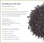 Ronnefeldt Schoko & Creme – Loose Leaf Black Tea with Chocolate & Cream Flavour – 100g Pack – Fine Indian Blend