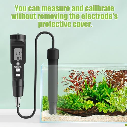 Dissolved Oxygen Meter with ATC, 0-40.00 mg/L Measurement Range, DO Meter with Electrode Filling Fluid and Anaerobic Water Calibration Powder (No Backlight)