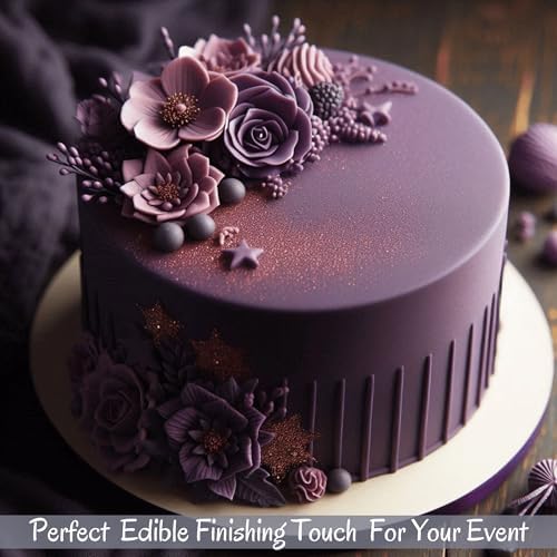 Confect Purple Fondant Icing | Smooth & Easy-to-Roll Edible Fondant | Perfect for Cake Decorating, Sculpting, and Covering Cakes | Chef-Preferred Choice | Vegan, Gluten-Free, Nut-Free, Palm Oil-Free- 8.8
