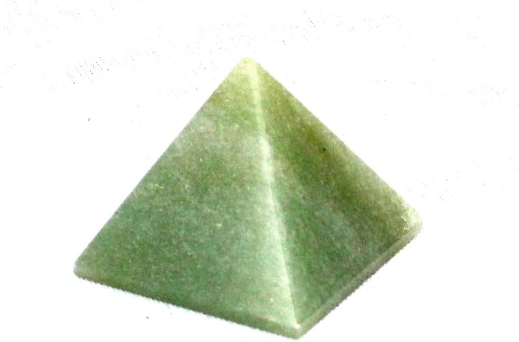 Jet Green Aventurine Gemstone Pyramid | Natural Crystal Energy Pyramid for Positivity, Growth & Harmony | Approx 1.25–1.75 Inch