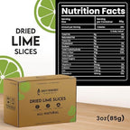 Dried Lime Slices 3oz/85gm 23 to 37 Pcs, Citrus Dehydrated Fruit For Cocktails, Limes For Cocktail and Decor, Cocktail Garnish and Decoration, Dried Lemon Peels, Garnishes for Drink and Juice