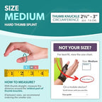 BraceAbility Hard Plastic Thumb Splint | Arthritis Treatment Brace to Immobilize & Stabilize CMC, Basal and MCP Joints for Trigger Thumb, Tendonitis Pain, Sprains (Medium - Right Hand)