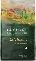 Taylors of Harrogate Rich Italian Roast Ground Coffee (454g)