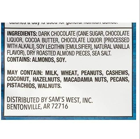 Dark Chocolate Almond thins with Sea Salt 2pack