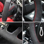 Steering Wheel Covers for BMW G30 G31 G32 G20 G21 G14 G15 G16 X3 G01 X4 G02 X5 G05 M Sport, Car Steering Wheel Cover Hand Sewing