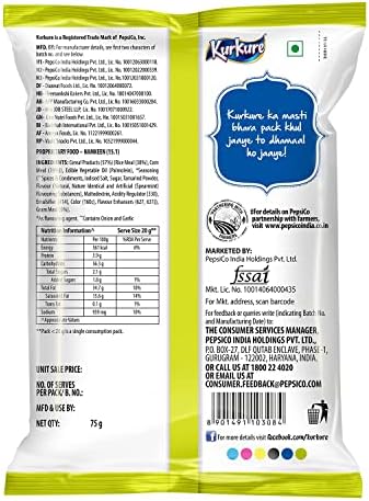 Kurkure Green Chutney Indian Chips Pack of 3