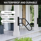 Aduanbang Hand Rails for Outdoor Steps & Elderly,U-Shape Wall Mount Stair Railing, Porch, Deck, Garage & Garden Grab Bar, 1 Pack Safety Handle