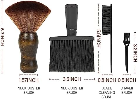 12PCS Hair Cutting Comb Set - Barber Combs for Men & Stylists - Barber Cape with Adjustable Neck Size & Neck Duster Brush