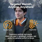 Ontel Handy Heater Freedom - Wearable Neck Heater for Cold Weather, 4 Heat Settings - Comfort Heating Technology - Cordless & Personal - USB Rechargeable, 6 Hour Battery Life, Portable Neck Warmer