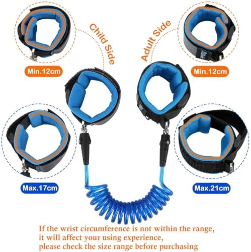 Blisstime Anti Lost Wrist Link Safety Wrist Link for Toddlers, Babies & Kids