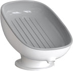 Ciieeo Shower Soap Dish with Cup Self-draining Soap Rack for Bathroom and Kitchen Easy Installation