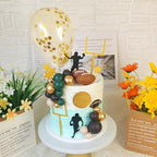 43 PCS Football Cake Topper Goal Post Mini Rugby Ball Player Cake Toppers for Football Theme Birthday Supplies