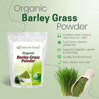 Z Natural Foods Organic Barley Grass Powder - USDA Organic Whole Food Green Blend for Energy Boost, Detox & pH Balance with Amino Acids, Minerals - Antioxidant Mix for Juice, Water, Smoothies, 1 lb