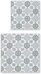 IHR Ideal Home Range Party Napkins Disposable 3-Ply Paper Lunch Napkin Pack, 6.5" x 6.5", Ornament (Silver), 20-Count