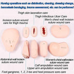 170cm Life Size Patient Care Manikin Nursing Manikin Training Cpr Simulator Basic Geri Nursing Skills Geriatric Human Model Mannequin Full Body for Students Education Teaching Medical Training Skills
