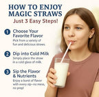 Milk Magic Chocolate Milk Flavoring Straws - Box of 24 Milk Straws