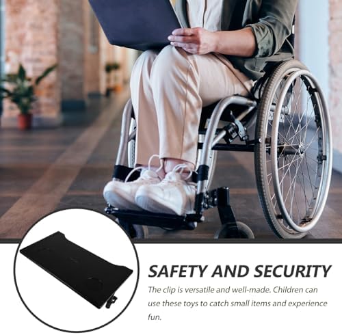 FRCOLOR 1set Portable Wheelchair Dining Table Board Sturdy Tray Cup Holder for Elderly Lightweight and Plastic for Comfortable Eating and Reading