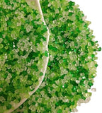 Green and White Sugar Sprinkles, Edible Crystal Rock Sugar for Baking, Cupcakes Topper, Cookies Cake Decorating, Ice Cream Topping, Birthday Party St. Patrick's Day Christmas Supplies