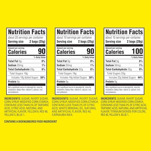 SOUR PATCH KIDS and SWEDISH FISH Mini Soft & Chewy Candy Variety Pack, Bulk Candy, 80 Treat-Size Snack Packs