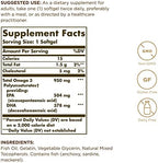 Solgar Triple Strength Omega 3 950 mg - 100 Softgels, Pack of 2 - Supports Joint & Skin Health - Non-GMO, Gluten Free, Dairy Free - 200 Total Servings