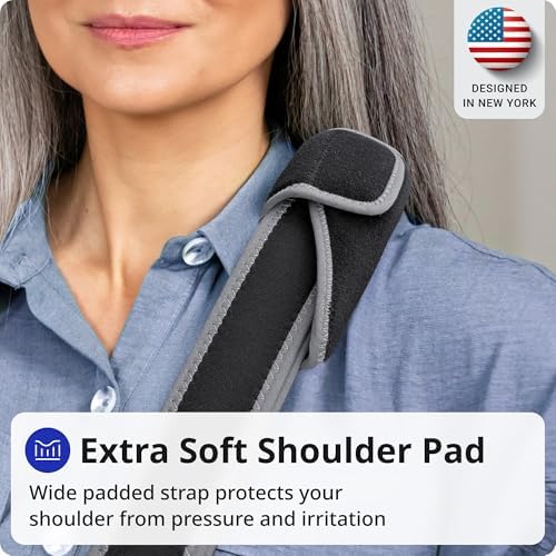 Arm Sling Shoulder Immobilizer for Men and Women - Shoulder Injury – Breathable Mesh with Thumb Loop, Padded Strap & Phone Pocket – Adjustable Support for Rotator Cuff, Dislocation, Fracture, Post-Surgery (Breathable Mesh, Medium/Large)
