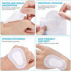FRCOLOR 20pcs Disposable Eye Pads, Sterile Non- Woven Eye Patch Stickers Soft Self- Adhesive Cover Wound Dressings for Adults Kids
