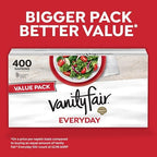 Vanity Fair Everyday Paper Napkins, 400 Count, Disposable Napkins Made Soft And Smooth For Everyday Meals