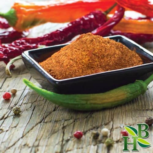 Herb To Body African Bird Pepper Powder - 4oz, Wildcrafted Capsicum Annuum, Authentic African Chili Powder for Cooking, Seasoning, and Spicy Blends