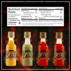 SPYCE Habanero Hot Sauce Gift Set Variety Pack, Vegan, Gluten Free, Low Sodium, Non GMO, No MSG, No Sugar, No Filler (4-2 Ounce Bottles)