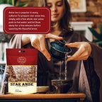 Star Anise 14 Oz Bulk Bag | Premium Quality Whole Pods | Chinese Star Anise Pods - Perfect for Flavorful Dishes | Great for Baking & Tea by Spicy World