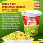 MTR 3minute Poha - Ready-to-Cook Mix - Authentic Indian Food in Just 3 Minutes - 100% Vegetarian - No Added Preservatives - Just Add Hot Water - Quick & Easy ((Regular Poha Cuppa - 80g, Pack of 6)