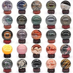 40MM Gemstone Spherical Crystal Home Decoration Natural Gemstone Ball Mineral Polished Gemstone Massage-Iron Pyrite