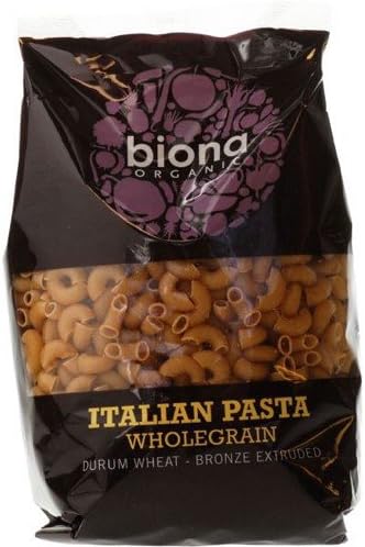 Biona Whole Macaroni Organic Bronze Extruded 500g-2 Pack