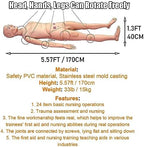 Patient Care Manikin Training 5.57FT Life Size, Anatomical Human Model Training CPR Simulator Basic, Full Body Training Mannequin, for Students Nursing Education Teaching Medical Training Skills