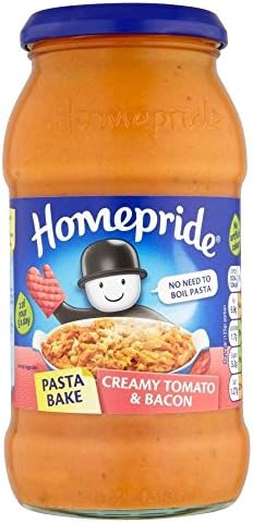 Homepride Pasta Bake - Creamy Tomato & Bacon (500g) - Pack of 2
