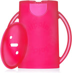 Flipping Holder Squeeze Proof Food Pouch Holder for Toddlers, Babies, Kids, Mess Free No Squeeze Juice Box Drink and Applesauce Snack Holder with Easy Grip Handles and Lid