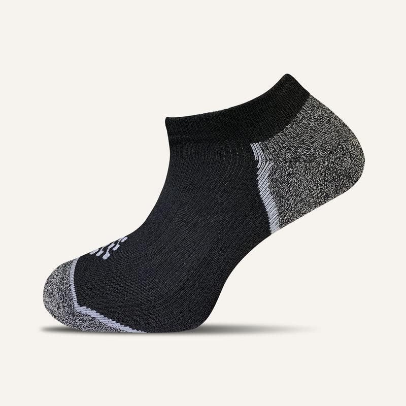 True Energy Men's Ankle Socks - Sport Socks with Compression + Infrared - 3 Pairs