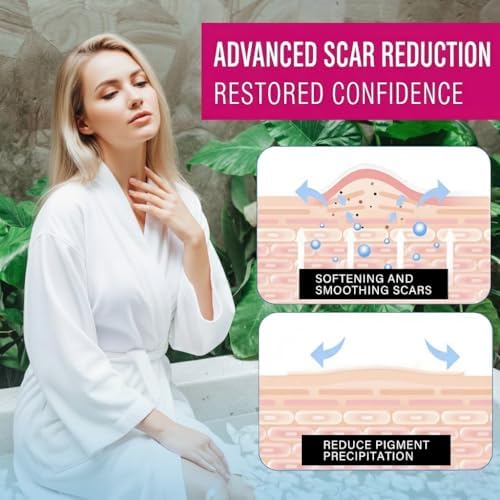 Silicone Scar Sheets, Silicone Scar Tape for Breast, 8 Pack Reusable Professional Patches for Surgery Recovery, Medical Grade Strips to Soften Keloids, Waterproof & Breathable