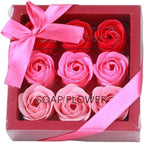 9 PCS Artificial Roses,Handmade Rose Flower Gift Set,Best Gifts for Her Women Girls Mom Lover Birthday Valentine Christmas(Pink)