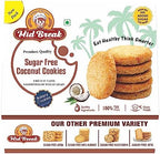 MidBreak Sugar-Free Coconut Biscuits - High Fiber Gut-Friendly Low Glycemic Index Cookies Tasty Healthy Snacks Pack of 1