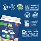 SUNWARRIOR Organic Vanilla Warrior Blend Performance Protein, 17.5 OZ