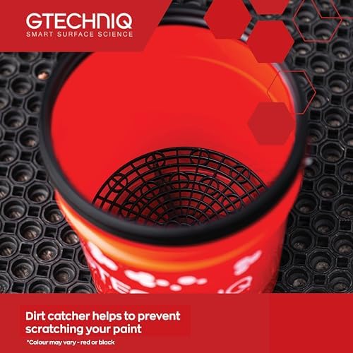 Gtechniq Bucket with Lid 20L | Includes Dirt Trap and Gamma Seal Lid, for Cleaning Car