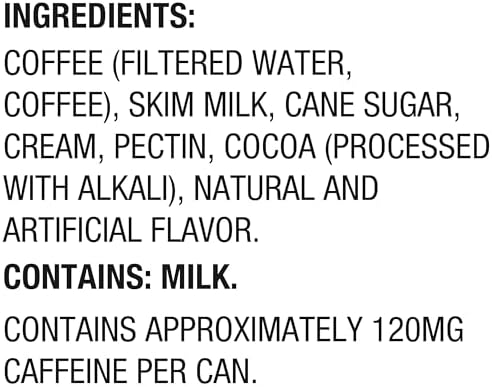 International Delight Iced Coffee, Mocha, Grab and Go Coffee Drinks Made with Real Milk and Cream, 15 FL OZ Can, 12 Count
