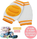 Acfun 3 Pairs Baby Knee Pads for Crawling - Adjustable Breathable Waterproof Safety Protector, Anti-Slip Elastic Knee Elbow Pads Cushion for Babies, Toddlers, Infants, Boys, Girls, Kids