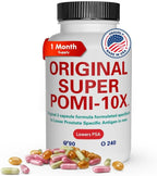 Orignal Super POMI 10X Prostate Supplements for Men - Herbal Formula with Pomegranate, Turmeric, and Green Tea - Supports Prostate Function and Promotes Urinary Comfort - 90 Count