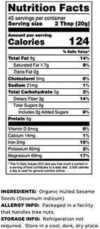 Terrasoul Superfoods Organic Hulled Sesame Seeds, 2 Lbs - Perfect for Tahini | Gluten-free | Raw