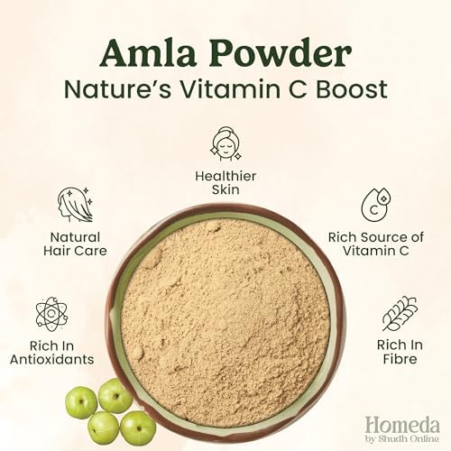 Amla Powder Organic, Indian Gooseberry for Hair Growth (3.5 oz - 0.2 lb) Alma Fruit Berry, Grosella de la india en polvo | 100% Raw and Natural Amalaki | Rich in Vitamin C, Antioxidants