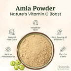 Amla Powder Organic, Indian Gooseberry for Hair Growth (3.5 oz - 0.2 lb) Alma Fruit Berry, Grosella de la india en polvo | 100% Raw and Natural Amalaki | Rich in Vitamin C, Antioxidants