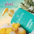 Jergens Shea Fusion Tropical Escape Body Lotion, Moisturizer with Shea Butter & Vitamin E, 14 Fl Oz