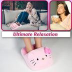 Get Trend Hello Kitty Sanrio Foot Warmer for Teens Women, Non-Electric Slipper for Cold Feet Muscle Pain Kawaii Christmas Secret Santa Gifts for Her (Pink Hello Kitty)